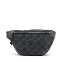 グッチ オフザグリッド ナイロン×レザー トートバッグ ブルー AB