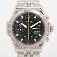 セイコー クレドール パシフィーククロノ GCBK997 SS AT ブラック文字盤