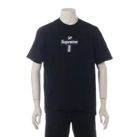 シュプリーム コットン Tシャツ L ブラック