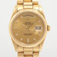 ロレックス デイデイト 18238A YG AT シャンパン文字盤