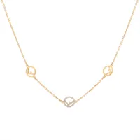 フェンディ エフイズフェンディ GP×ラインストーン ピアス(両耳用