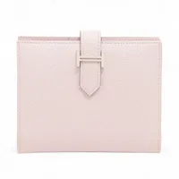 エルメス ベアンコンパクト ヴォーエプソン モーヴペール シルバー金具