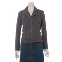 シャネル コットン デニムジャケット 03P 38 ブラック