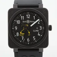 ベル&ロス SS×ラバー AT ブラック文字盤