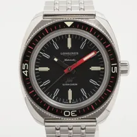 ロンジン ウルトラクロン L2.836.4.52.9 SS AT ブラック文字盤