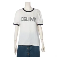 セリーヌ コットン Tシャツ エディ期 S アイボリー
