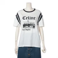 セリーヌ コットン Tシャツ 24AW エディ期 S ホワイト