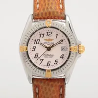 ブライトリング カリスティーノ B52045 SS×革 QZ ピンク文字盤