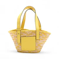 violet's　未使用品　ロエベかごバッグ　バスケット　スモール LOEWE カゴバック(白・スモール)