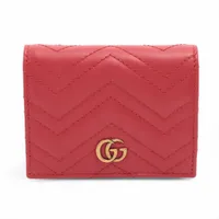 グッチ GGマーモント レザー キーケース レッド Aランクの買取参考