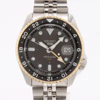 セイコー 5スポーツ SSK021JT SS AT ブラック文字盤