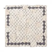 エルメス ココマーク カメリア シルク スカーフ 18V