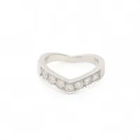 ティファニー Vバンド ダイヤ Pt950