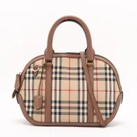 バーバリー ノバチェック ハンプシャー キャンバス×レザー ショルダー