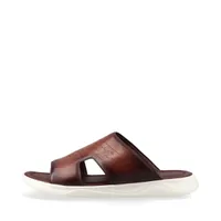 ベルルッティ シャドウ レザー サンダル 10 ブラウン