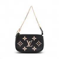 ヴィトン モノグラム アンプラント ミニ ポシェット アクセソワール M80732 ブラック