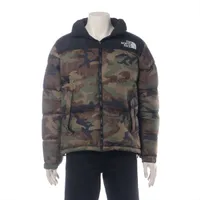 ノースフェイス ナイロン ダウンジャケット M カモフラ
