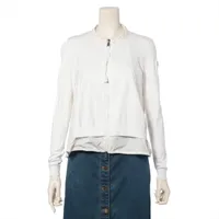 モンクレール レーヨン ジャケット 17年 S ホワイト