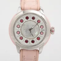 フェンディ アイシャイン SS×革 QZ ホワイト文字盤