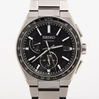 セイコー アストロン SBXY039 TI ソーラー ブラック文字盤