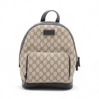 グッチ GGスプリーム PVC バックパック/リュック ベージュ