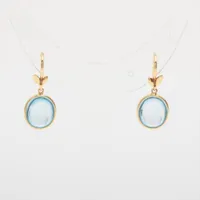 ティファニー カラー バイザヤード エメラルド ピアス 750(YG) 直径約