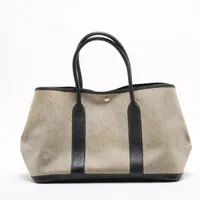 エルメス ガーデンパーティ36 PM トワルアッシュ ベージュ シルバー金具