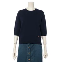 グッチ ホースビット カシミヤ ニット M ネイビー