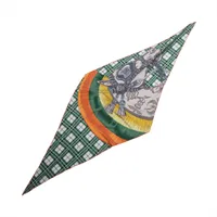 エルメス カレ90 ジャングル ラブ レインボー シルク スカーフ レッド