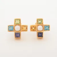 アガット 色石 パール K18(YG)