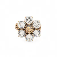 グッチ ダブルG フラワー 925 ピアス(両耳用) シルバー ABランクの