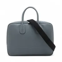 ヴァレクストラ マイロゴ レザー 2WAYハンドバッグ ブルー