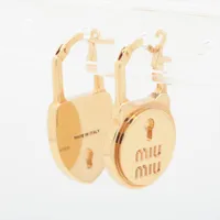 ミュウミュウ ロック GP ピアス(両耳用) ゴールド