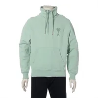 アミ アレクサンドルマテュッシ コットン パーカー S ライトグリーン