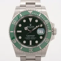 ロレックス サブマリーナーデイト 116610LV SS AT グリーン文字盤