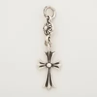 クロムハーツ ダブルCHクロスペンダント 925 ペンダント ABランクの