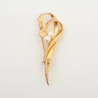 稀少 ミキモト プリンセスグレースコレクション ブローチ K18 パール 極美品 稀少 ミキモト プリンセスグレースコレクション ブローチ K18 パール