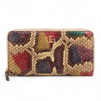 グッチ GGキャンバス キャンバス×レザー ウエストポーチ ブラウン AB