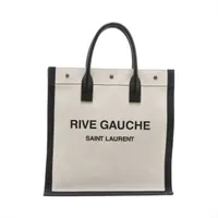 サンローランパリ リヴゴーシュ キャンバス トートバッグ ベージュ