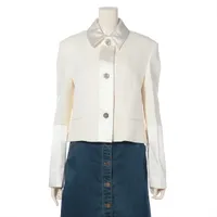 フェラガモ ウール ジャケット 40 ホワイト