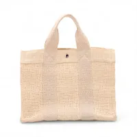 エルメス ボラボラPM ストロー ベージュ シルバー金具