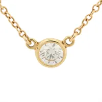 ティファニー パールバイザヤード ドロップ パール ピアス 750(YG