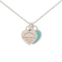 ティファニー リターントゥティファニー ミニダブルハートタグ 925 ネックレス シルバー