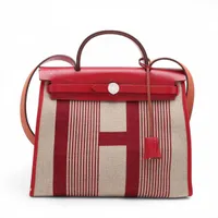 エルメス エールバッグジップPM ヴァッシュハンター レッド シルバー金具