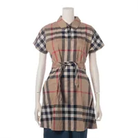 バーバリー コットン ワンピース ティッシ期 12Y 152cm ベージュ