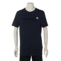 モンクレール コットン Tシャツ 21年 M ネイビー