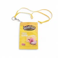 バレンシアガ チップス レザー フォンポーチ イエロー