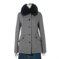 バーバリーロンドン ウール コート 38 グレー