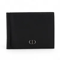 ディオール CD Icon CDアイコン レザー マネークリップ ブラック