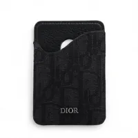 ディオール サドル レザー フラグメントケース ブラック ABランクの